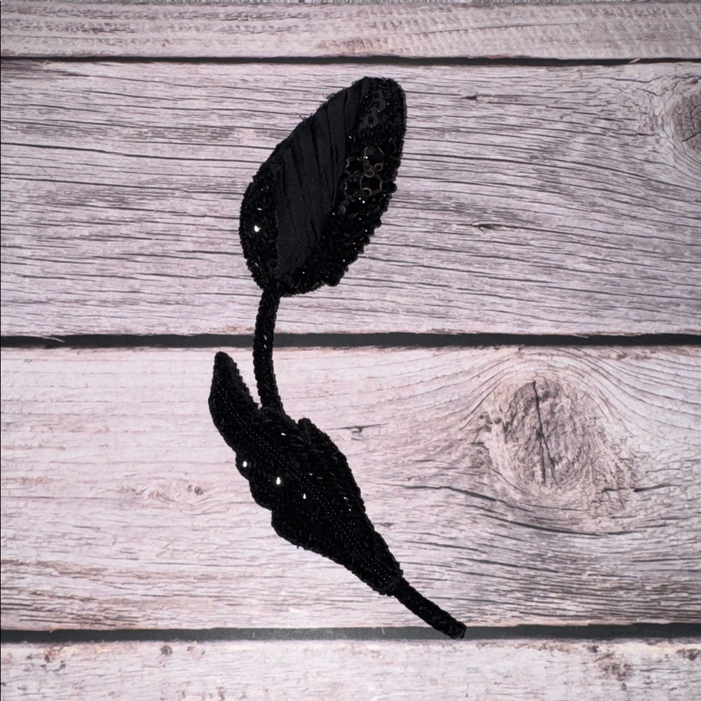 Erdem Black Beaded Brooch - Picture 2 of 13
